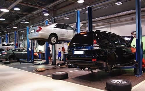 Cars on Lifts